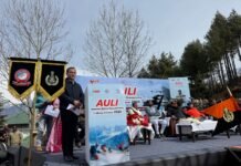 उत्तराखंड: राष्ट्रीय स्कीइंग चैंपियनशिप का औली चमोली में भब्य शुभारंभ