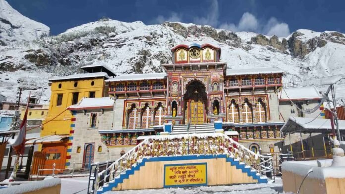 badrinath dham snowfall