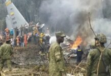 कोलंबिया में सैन्य विमान हादसा, 60 से अधिक लोगों की मौत, कई लापता