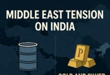 मिडिल ईस्ट तनाव से भारत पर गहरा असर: तेल आपूर्ति खतरे में, सोना-चांदी में उछाल, एक्सपोर्ट और उड़ानें प्रभावित