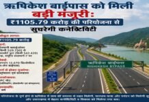 ऋषिकेश बाईपास को मिली बड़ी मंजूरी: ₹1105.79 करोड़ की 4-लेन परियोजना