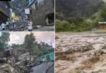 भारी बारिश से अचानक बाढ़, हाईवे बंद, कई घर, दुकानें और वाहन क्षतिग्रस्त