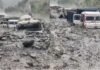 भारी बारिश से बड़ा भूस्खलन, पावर प्रोजेक्ट के पास कई वाहन मलबे में दबे