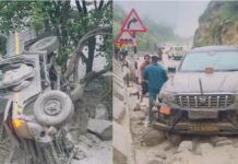 नीती घाटी में तमक नाले का कहर, लापता BRO कर्मचारी की तलाश जारी