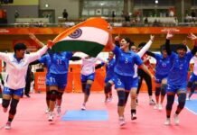 महिला कबड्डी में भारत का स्वर्णिम दांव, ईरान को 37-34 से हराया